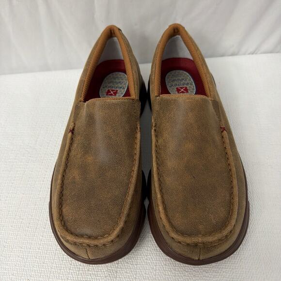 Twisted X Shoes Mens Size 7 M Crossover Slip On EVA Bomber Casual Brown Leather main image 11